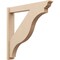 Ekena Millwork 6-in W x 40-in D x 40-in H Funston Trad Rough Cedar Woodgrain TimberThane Outlooker, Primed Tan OUTUR060X40X40FST04RCPR - alternate 1